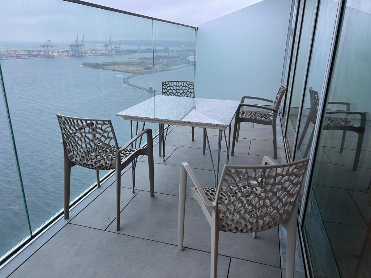 26-Etage Lejlighed Med Utrolig Havudsigt Arhus Bagian luar foto